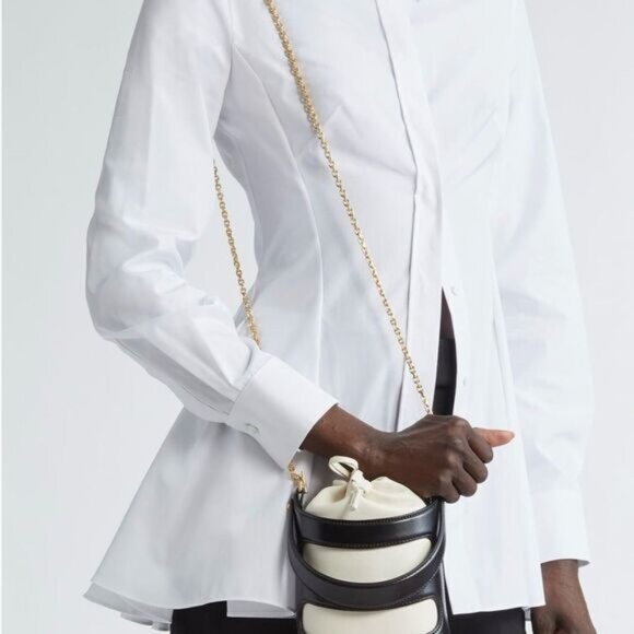 Alexander McQueen Mini The Rise Leather Bucket Bag - Picture 3 of 11